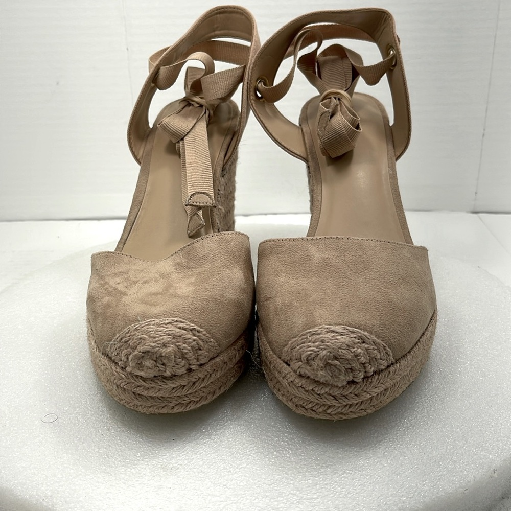 INC Maisie Padded Insole Wedge Sandals, Rose/Blush, Women Size 10  Item#171
